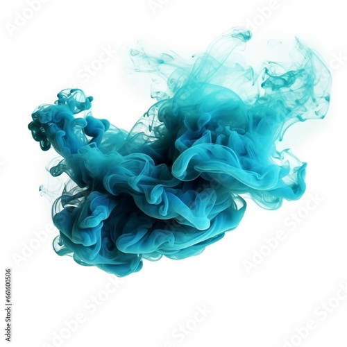 blue smoke on white background