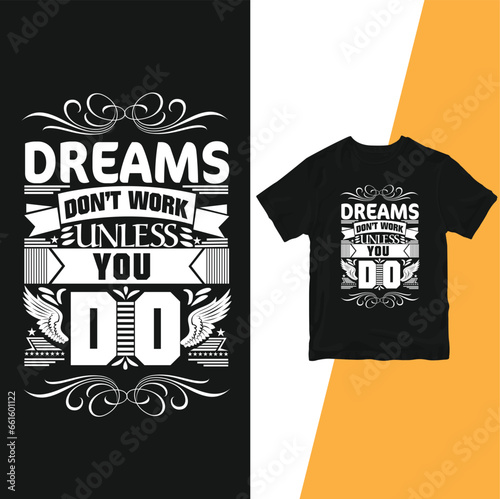 Typography T-shirt Design Vector  photo