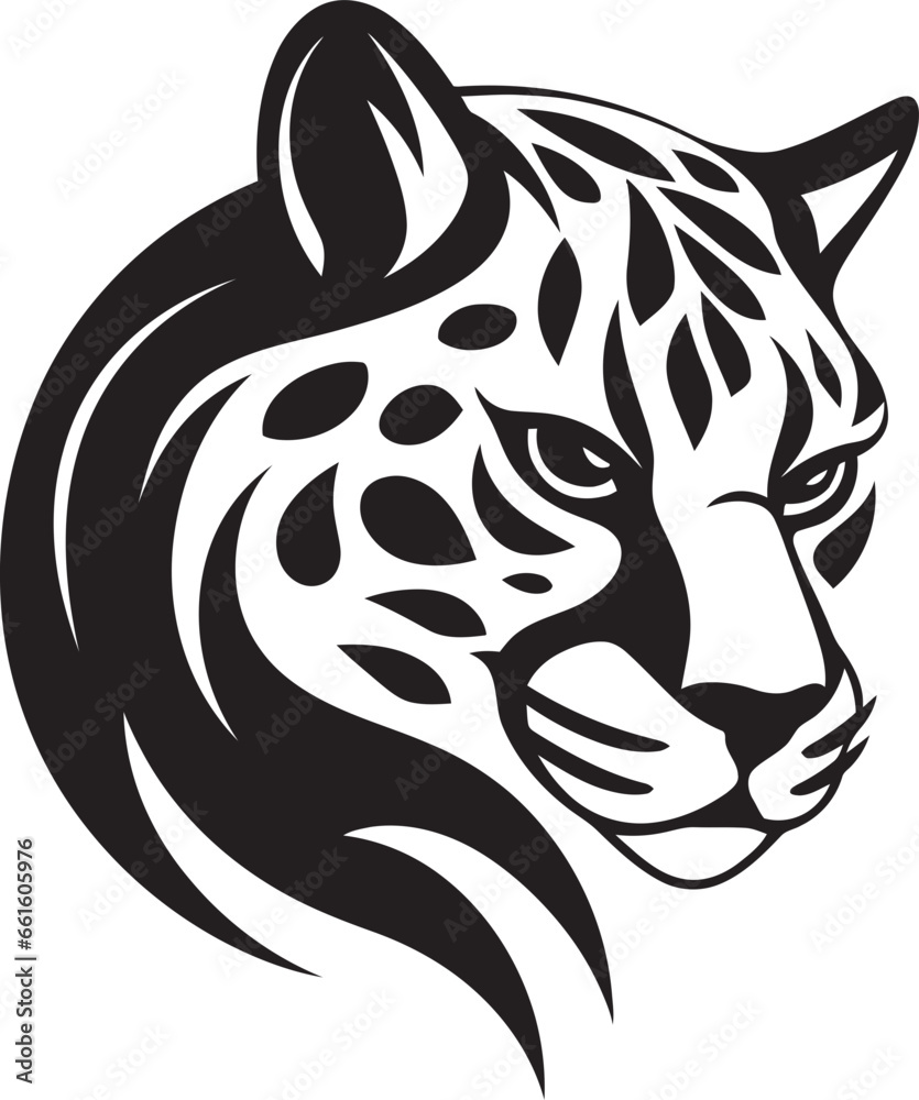 Onyx Whispers Ocelot Icon in Vector Epic Elegance Black Ocelot Emblem Onyx Whispers Ocelot Icon in Vector Epic Elegance Black Ocelot Emblem