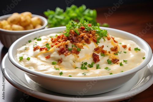 Bacon-Topped Clam Chowder with a Twist