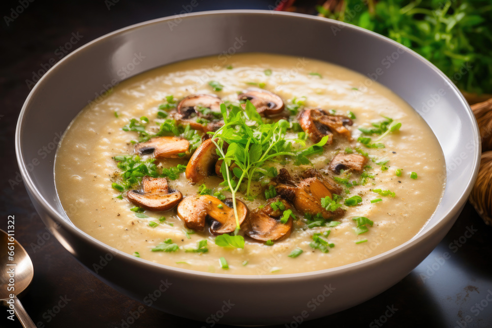 Gourmet Keto Dining: Mushroom Soup Elegance