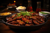 Savory Mongolian Beef in a Sizzling Pan