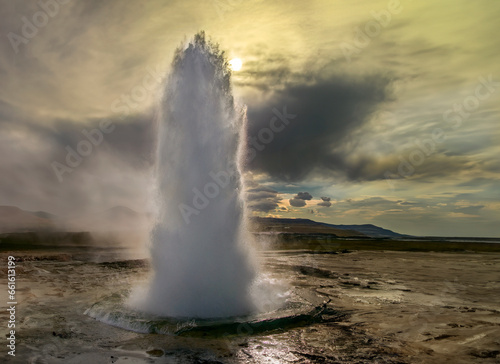 Strokkur Geyser eruption - Iceland
