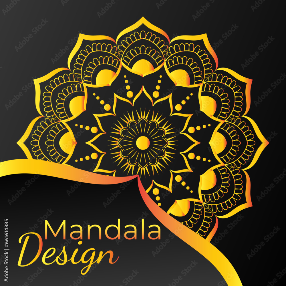 Fototapeta premium Luxurious Mandala design for background and other designing purpose.
