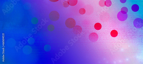 Blue bokeh widexcreen background with copy space for text or image  Usable for banner  poster  Ad  events  party  sale  celebrations  and various design works