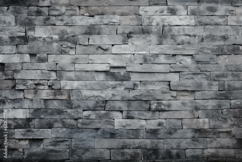 Gray brick wall. Generative AI