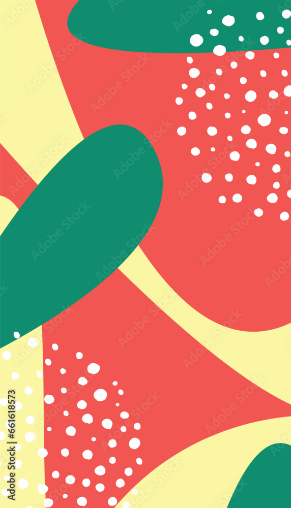 Obraz premium Abstract Christmas vector pattern. Red and green style. Modern vector template for banner, cover, print, promotion, sale, greeting, web, page, header, landing, social media