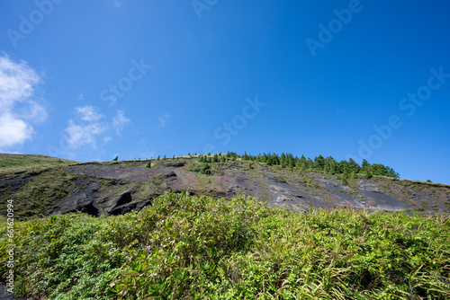 Mountainous landscapes of Pico do Carvão on Sao Miguel Island in the Azores