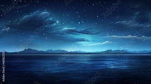 night sky and clouds - generative ai © BrandwayArt