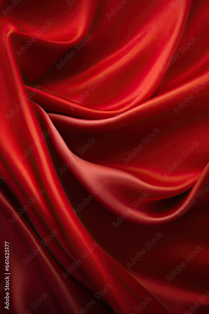 Obraz premium red silk background - generative ai