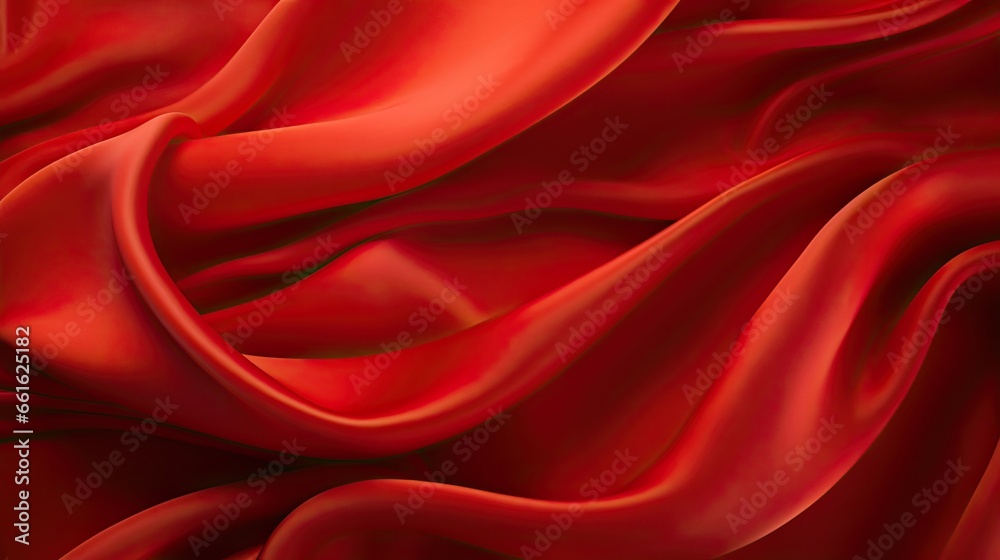 Obraz premium red silk background - generative ai