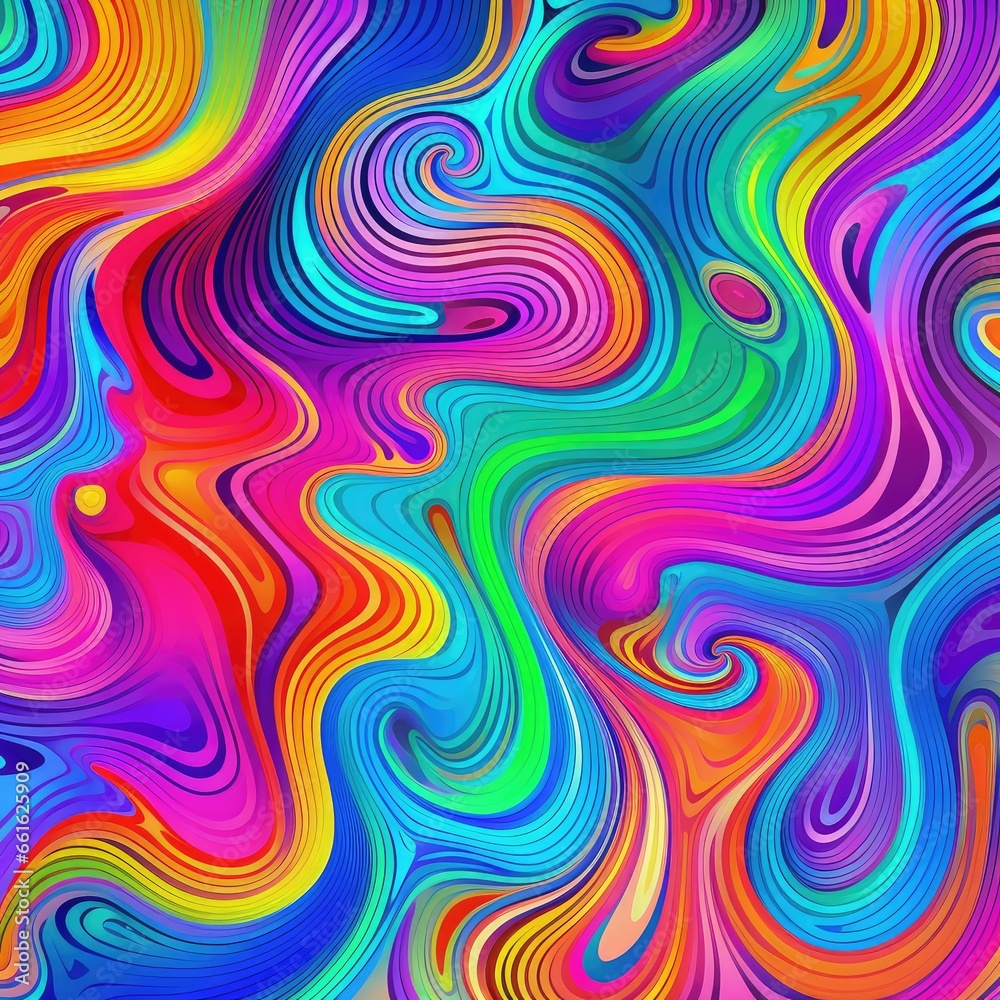 abstract colorful background with waves - generative ai abstract colorful background with waves - generative ai