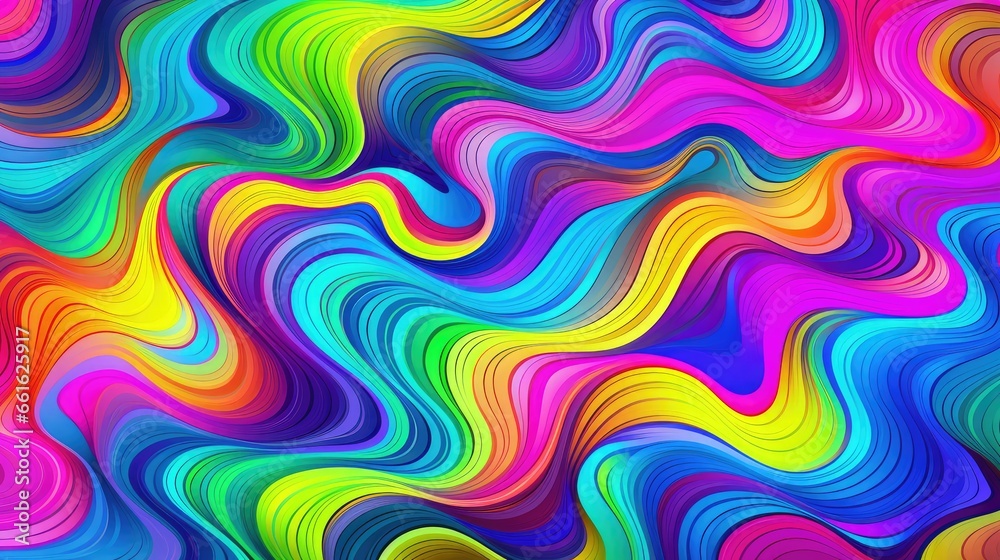 abstract colorful background with waves - generative ai abstract colorful background with waves - generative ai