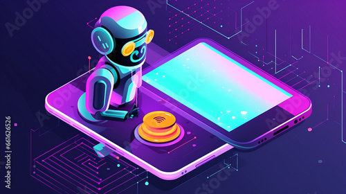 Wallpaper Mural Robot's Digital Realm, generative ai Torontodigital.ca