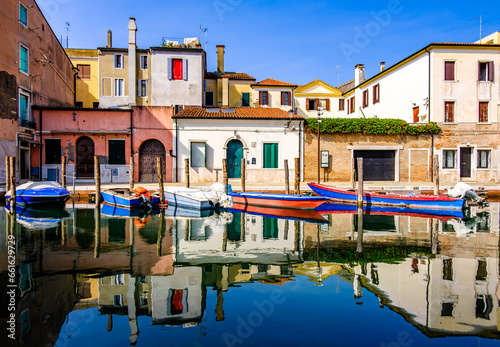 famous old town of chioggia in italy