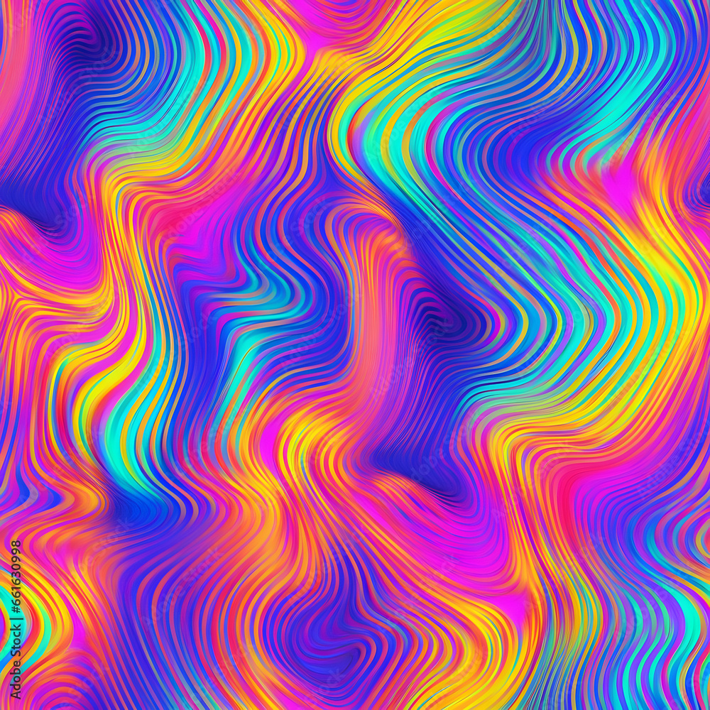 psychedelic wave rainbow ridged topological map psychedelic wave rainbow ridged topological map