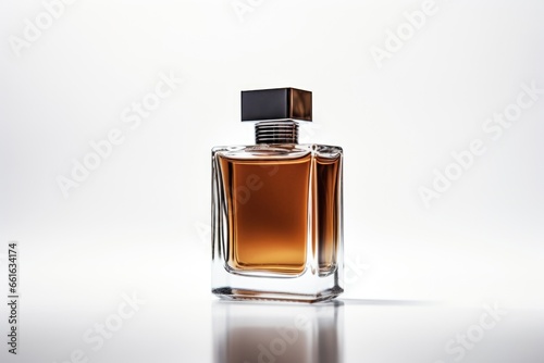 men s perfume for a strong stylish man on a white background. Concept of style  beauty and fashion