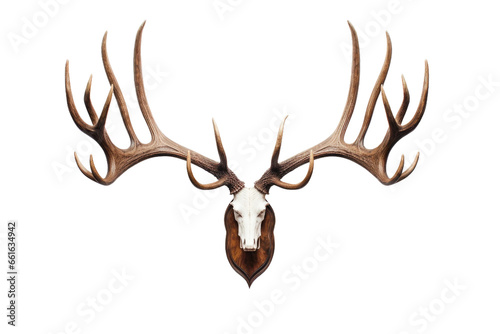Stunning Deer Antler Masterpiece on isolated background