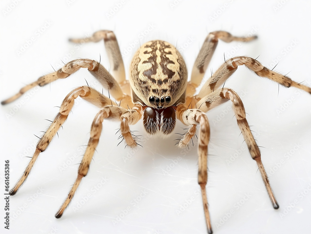 Close-Up of Light Brown Spider - A Fascinating Glimpse into the World of Arachnids, Perfect for Nature Documentaries, Biology Textbooks, and Wildlife Photography Close-Up of Light Brown Spider - A Fascinating Glimpse into the World of Arachnids, Perfect for Nature Documentaries, Biology Textbooks, and Wildlife Photography