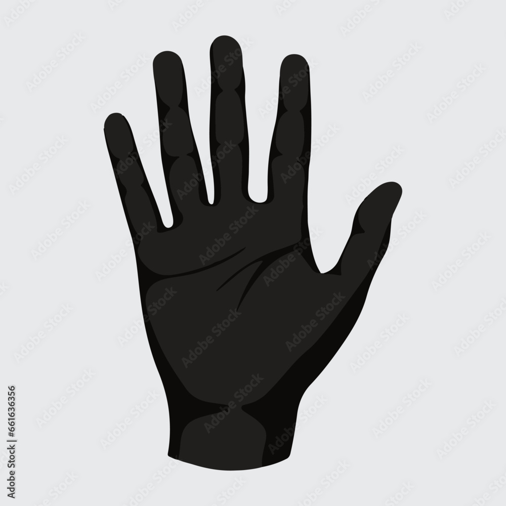Hand vector sign, logo illustration. Hand vector sign, logo illustration.