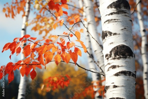 A detailed view of a tree with vibrant red leaves. Perfect for autumn-themed designs or nature-related projects.