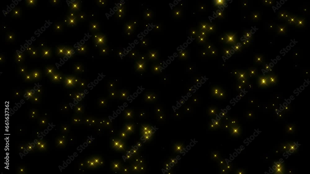 Fireflies Sparkling glow particle loop background