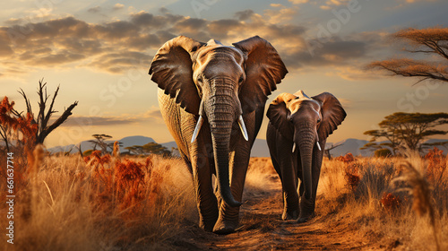 pair of elephants © JAX