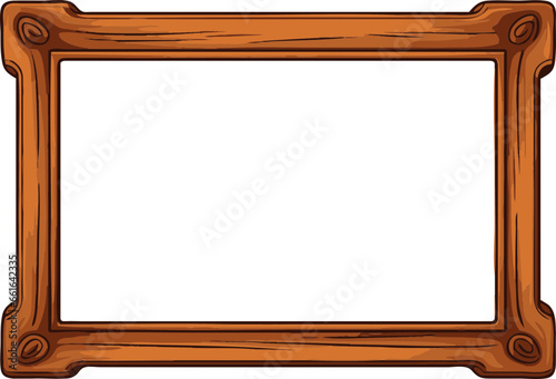 wooden cartoon style vector photo  svg illustration photo