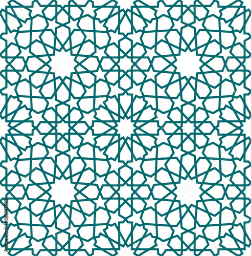 seamless arabic islamic muslim star ornament vector