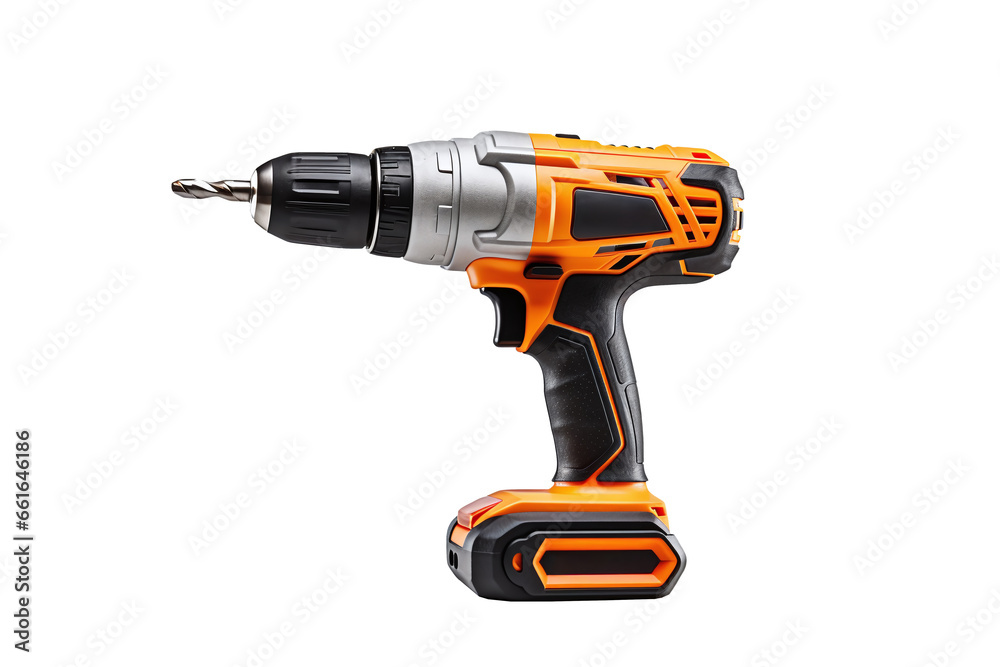 electric drill isolated on white