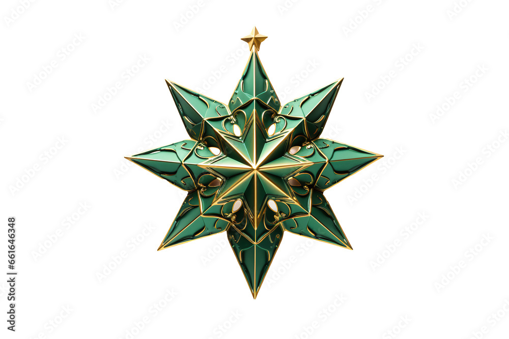 Christmas star for the top of the Christmas tree. png file