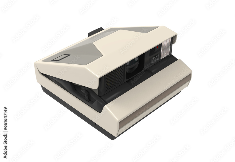 Retro camera icon isolated instant 3d render illustration scene creator Retro camera icon isolated instant 3d render illustration scene creator