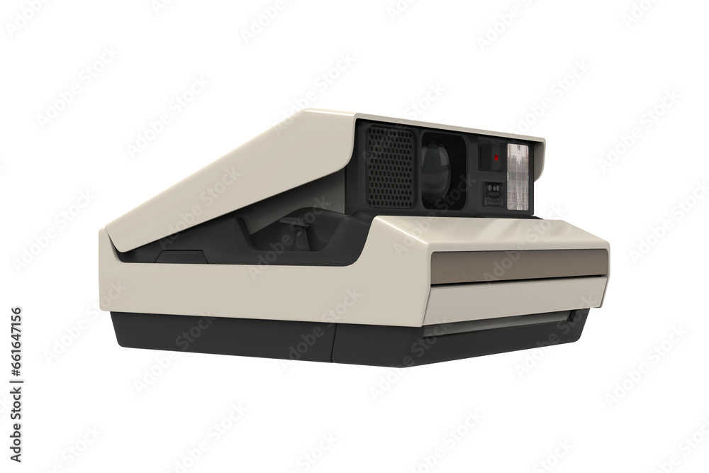 Retro camera icon isolated instant 3d render illustration scene creator Retro camera icon isolated instant 3d render illustration scene creator