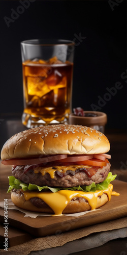 burger and cola