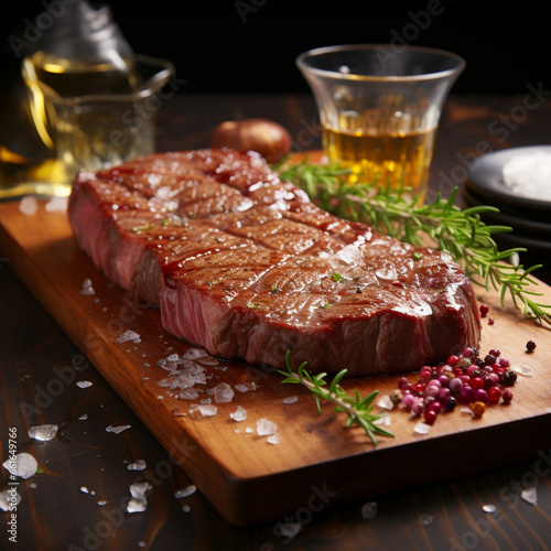 meat on a cutting board