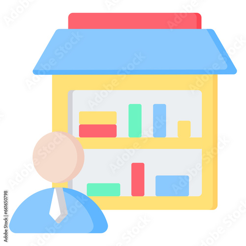 Retailer Flat Icon