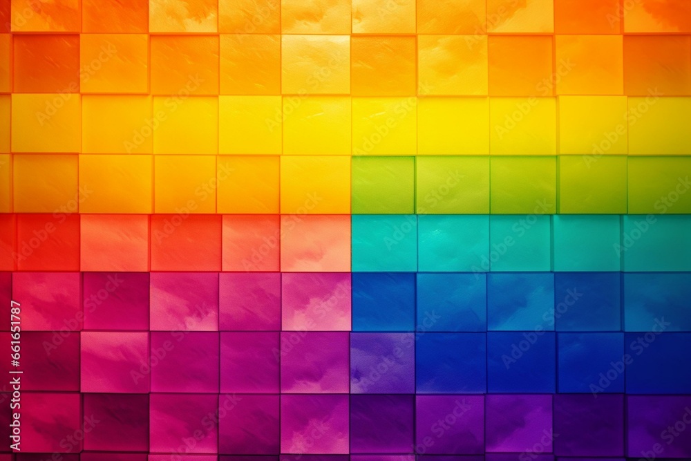 Background with vibrant rainbow colors to celebrate LGBTQ+ pride month. Generative AI