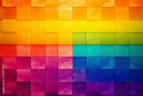 Background with vibrant rainbow colors to celebrate LGBTQ+ pride month. Generative AI © Koa