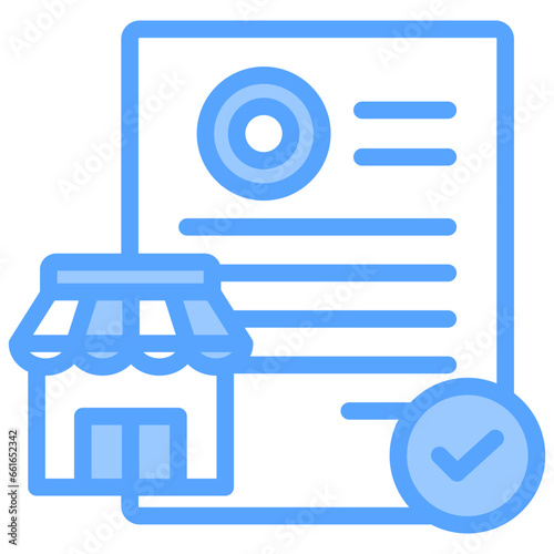 Franchise Agreement Blue Icon