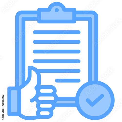 Acceptance Blue Icon