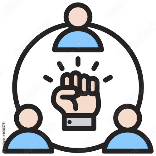 Motivation Outline Color Icon