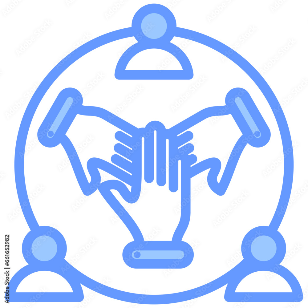 Obraz premium Engagement Blue Icon