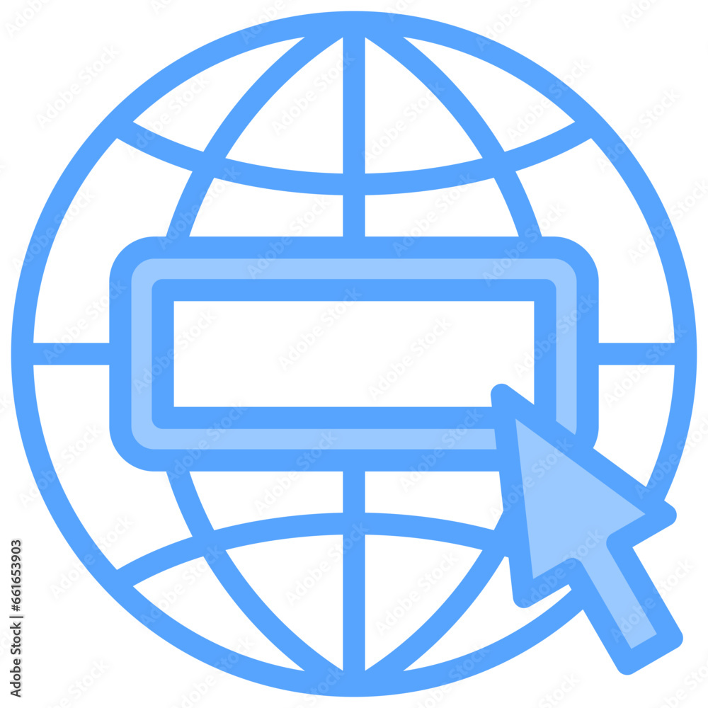 Website Blue Icon Website Blue Icon