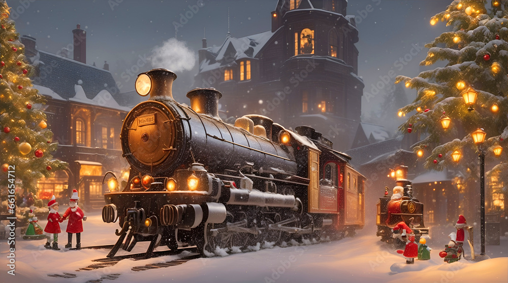 Magical Christmas Train: Dream Journey in the Holiday Season