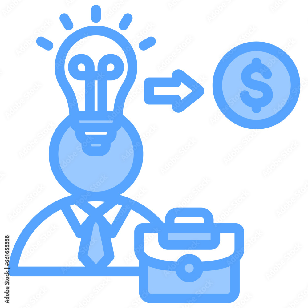 Entrepreneurs Blue Icon Entrepreneurs Blue Icon