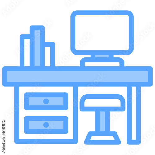 Office Space Blue Icon