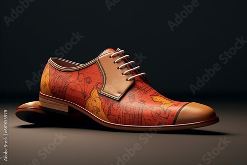 A trendy and stylish footwear design. Generative AI