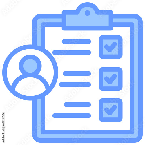 Objective Measures Blue Icon