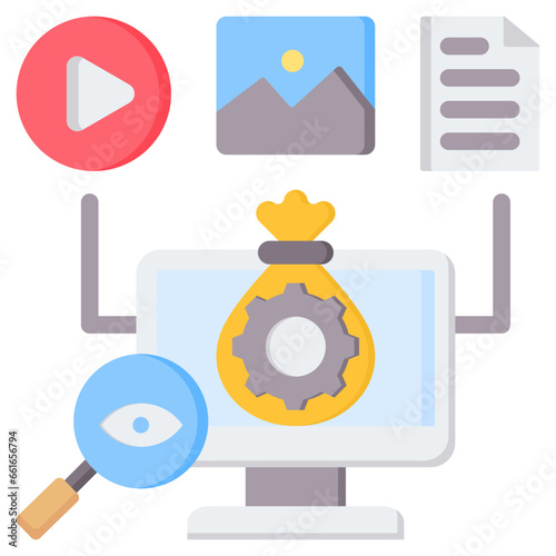 Asset Auditing Flat Icon