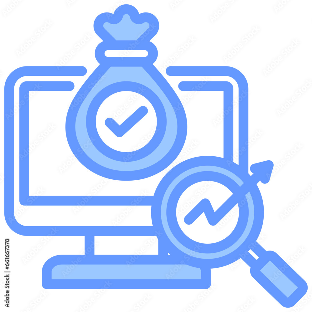 Asset Analytics Blue Icon Asset Analytics Blue Icon